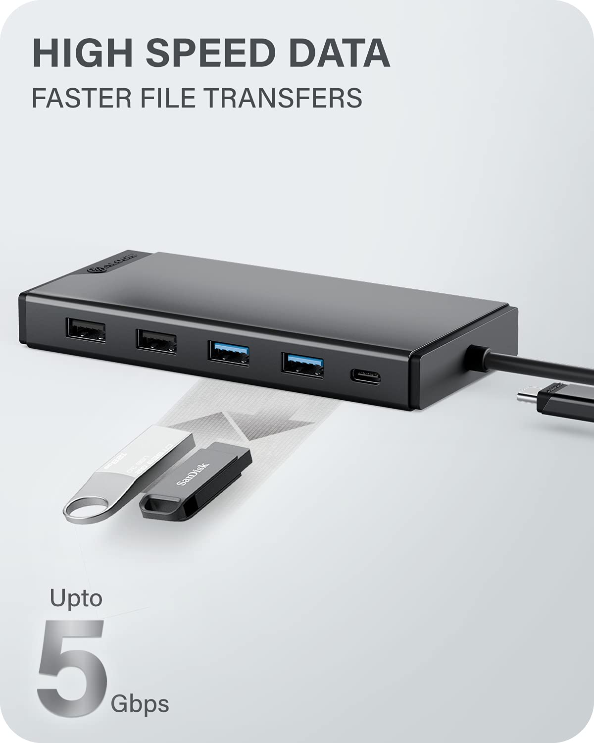 ALOGIC Dual Display USB-C 12-in-1 Mini Docking Station, FHD (1920 x 1080) @60Hz, 2x HDMI, 1x VGA, 100W PD, 2x USB-C, 2x USB-A 2.0, 2x USB-A 3.0, RJ45, MicroSD & SD Card Reader, Plug & Play, MacBook/Surface & other USB-C devices compatible.