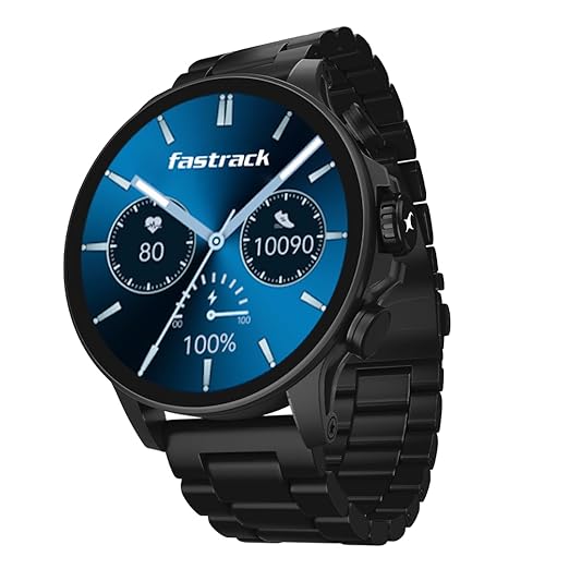 Fastrack Marvellous FX2 1.54" Super AMOLED Smart Watch with SpO2, Sleep Monitor, BT Calling, Metal Body, Voice Assistant, 100+ Sports Modes ‚Äì Smartwatch for Professionals
