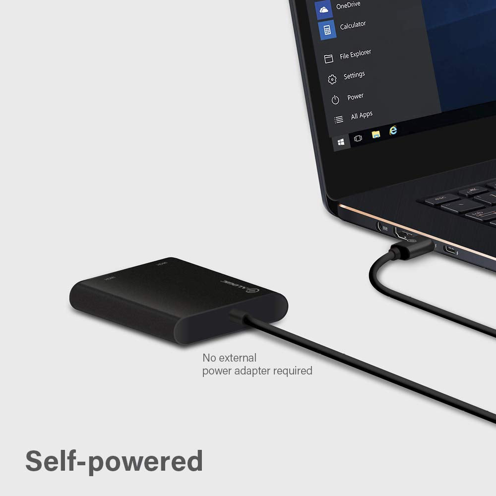 ALOGIC USB-C to Dual HDMI 2.0 Adapter ‚Äì 4K@30Hz ; Compatible with Windows 10