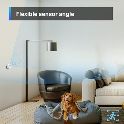 TP-Link Tapo T100 120¬∞ PIR Smart Motion Sensor with Motion-Activated Light, Energy Saving, Battery-Powered, Real-Time Notifications, Device Sharing