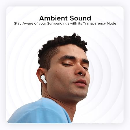 boAt Airdopes 131 Elite ANC, 32dB Active Noise Cancellation, 60HRS Battery, Ambient Mode, 4Mics ENx, Fast Charge, IPX5, v5.3 Bluetooth Earbuds, TWS Ear Buds Wireless Earphones with mic