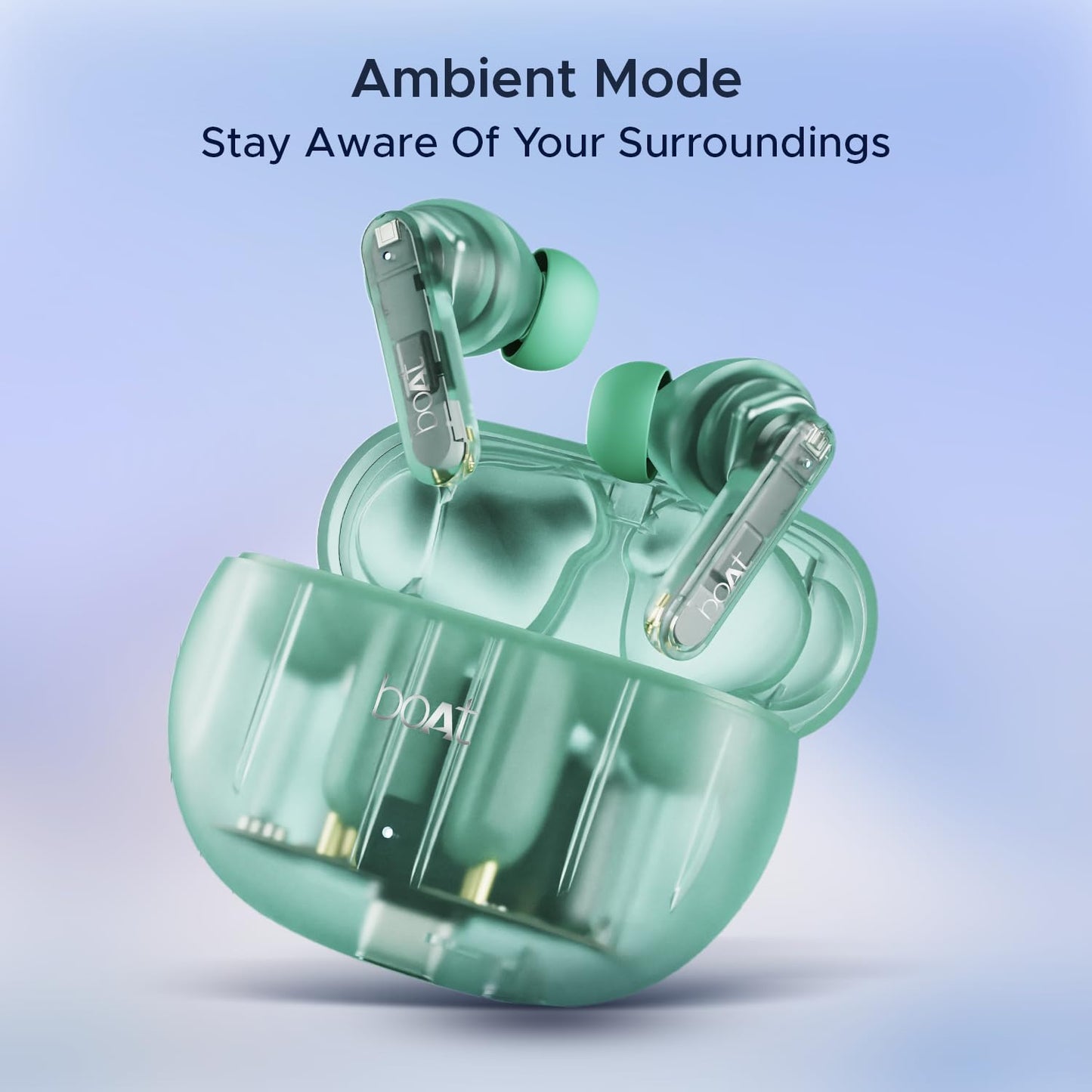 boAt Airdopes 191 ANC, 32dB ANC, Ambient Mode, 60HRS Battery, 4Mics ENx, in-Ear Detection, IWP Tech, Fast Charge, v5.3 Bluetooth Earbuds, TWS Ear Buds Wireless Earphones with mic