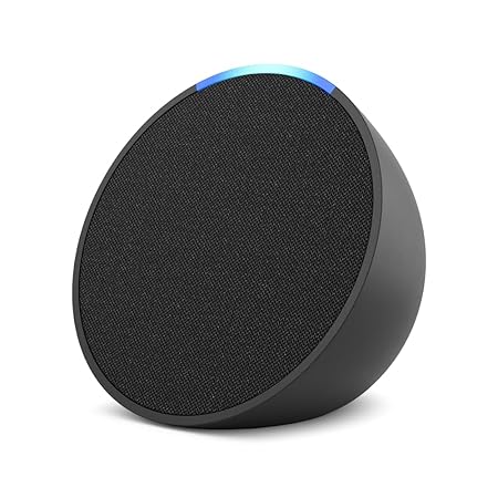 Amazon Echo Pop| Smart speaker with Alexa and Bluetooth| Full sound, balanced bass, crisp vocals