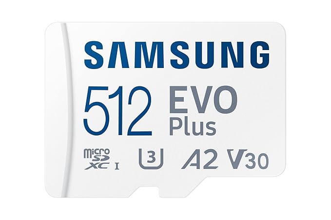 Samsung EVO Plus Micro SDXC w/SD Adaptor, Up-to 160MB/s, Expanded Storage for Gaming Devices, Android Tablets and Smart Phones, Memory Card,