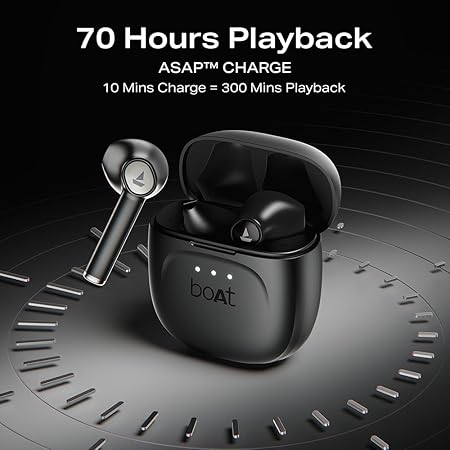 Boat Airdopes 138 Gen 2, 13mm Drivers, 70H Battery, ENx Tech, Beast Mode 45 ms Low Latency, ASAP Charge, Bluetooth Earbuds, TWS Ear Buds Wireless Earphones with mic