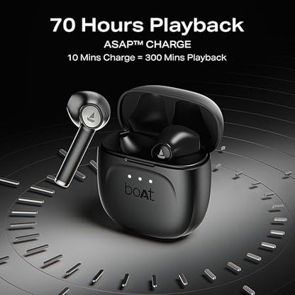 Boat Airdopes 138 Gen 2, 13mm Drivers, 70H Battery, ENx Tech, Beast Mode 45 ms Low Latency, ASAP Charge, Bluetooth Earbuds, TWS Ear Buds Wireless Earphones with mic