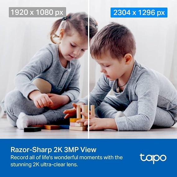 TP-Link Tapo TC71 Pan/Tilt 2K/3MP WiFi, 360¬∞ View, Twoway Audio, Alexa , Indoor Security Camera (1 Channel)