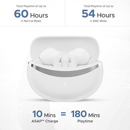boAt Airdopes 131 Elite ANC, 32dB Active Noise Cancellation, 60HRS Battery, Ambient Mode, 4Mics ENx, Fast Charge, IPX5, v5.3 Bluetooth Earbuds, TWS Ear Buds Wireless Earphones with mic