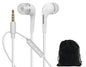 SAMSUNG Headphones 3.5mm Stereo Earphones with Remote and Mic - Original OEM - Non-Retail Packaging with Pouch