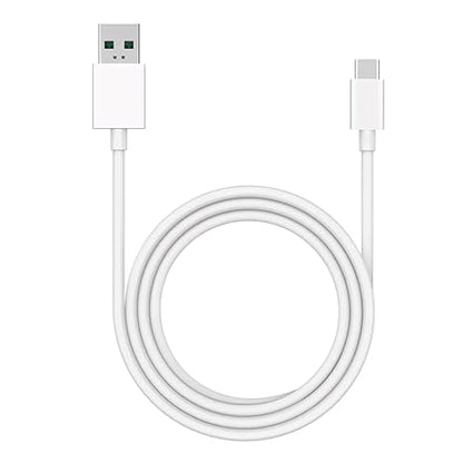 realme USB Type C SUPERVOOC Cable 2 A 1 m DL129 VOOC (Compatible with VOOC charging Smartphones with USB Type C Port, White,