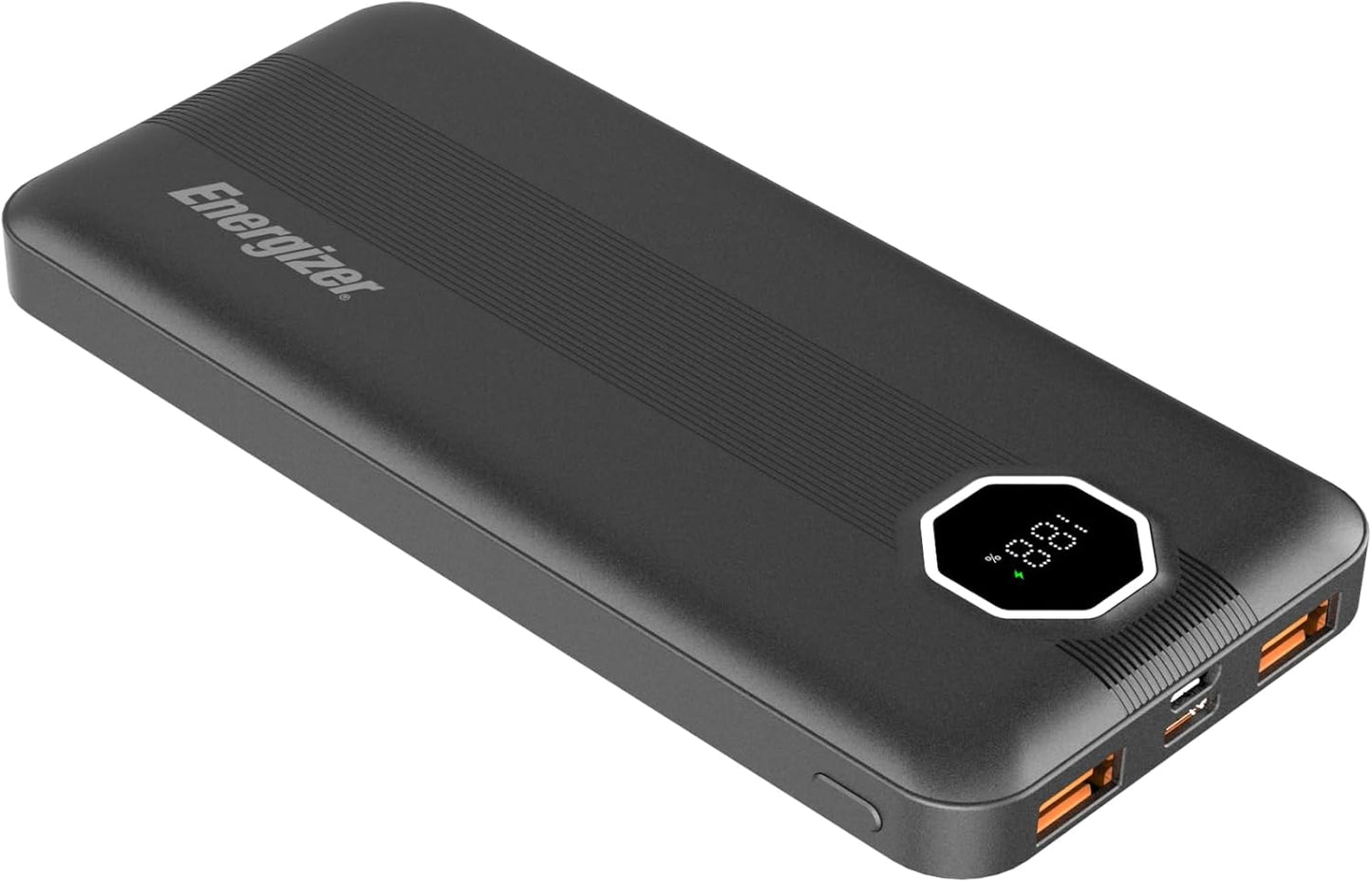Energizer 10000 mAh Fast Charging Power Bank, Triple Outputs, USB-A 22.5W, US