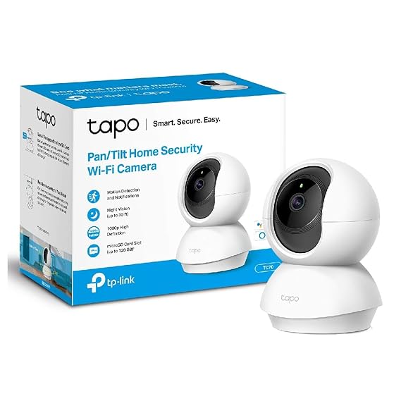 TP-Link Tapo TC71 Pan/Tilt 2K/3MP WiFi, 360¬∞ View, Twoway Audio, Alexa , Indoor Security Camera (1 Channel)