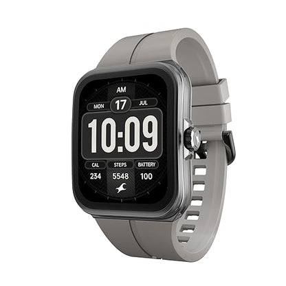 Fastrack VOX Neo Smart Watch with 1.91‚Äù Curved TFT Display, Rotary Crown, Offline Voice Commands,To-Do list, BT Calling, 24/7 Health Suite, SpO2, HRM, Sleep Tracking, IP68 Water Resistant