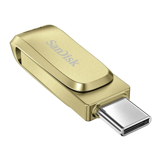 SanDisk Ultra Dual Drive Luxe Type-C OTG, Usb3.2 Gen 1, Upto 400MB/S, Pendrive, Gold, 5Y Warranty