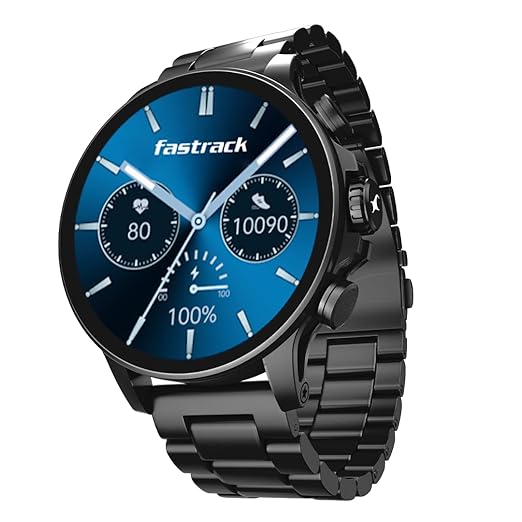 Fastrack Marvellous FX2 1.54" Super AMOLED Smart Watch with SpO2, Sleep Monitor, BT Calling, Metal Body, Voice Assistant, 100+ Sports Modes ‚Äì Smartwatch for Professionals