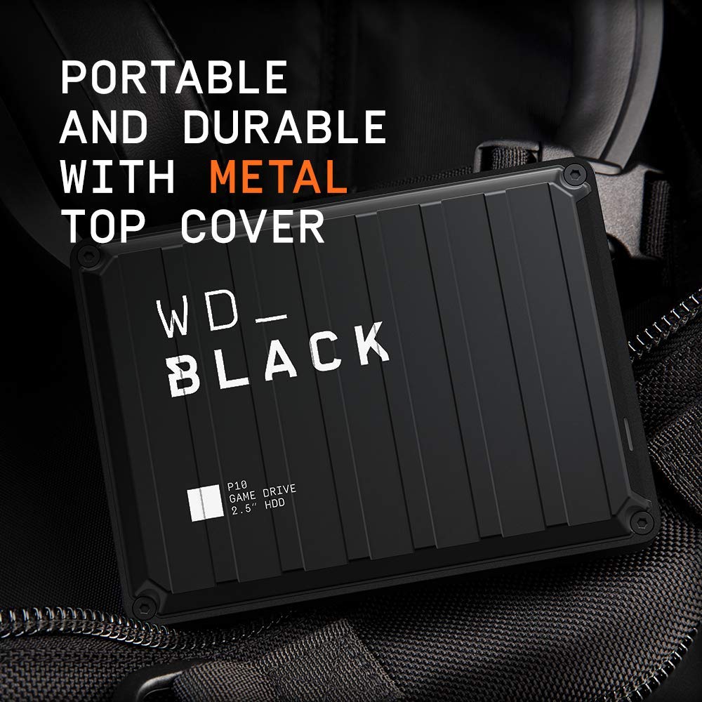 WD_Black  P10 Game Drive Portable External Hard Drive Compatible with Ps4 Xbox One Pc and Mac