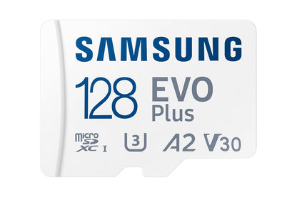 Samsung EVO Plus Micro SDXC w/SD Adaptor, Up-to 160MB/s, Expanded Storage for Gaming Devices, Android Tablets and Smart Phones, Memory Card,