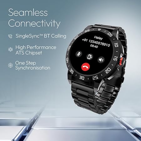 Fastrack Magnus FX3 1.46" Smart Watch with Single Sync BT Calling, All-Round Health Monitoring, Functional Crown,Metal Alloy Case, 60+ Sports Modes,IP68 Water Resistant ‚Äì Smartwatch for Men