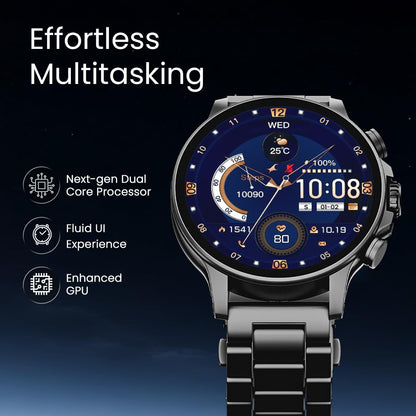 Fastrack Marvellous FX2 1.54" Super AMOLED Smart Watch with SpO2, Sleep Monitor, BT Calling, Metal Body, Voice Assistant, 100+ Sports Modes ‚Äì Smartwatch for Professionals