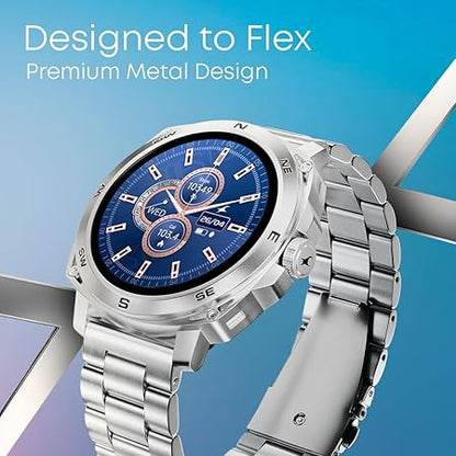 Fastrack Radiant FX3 Smart Watch, 3.63 CM AMOLED Display, Functional Crown, AOD & DND Mode, SingleSync BT Calling, AI Voice Assistant, Women's Health Tracking, 100+ Sports & Smartwatch Faces