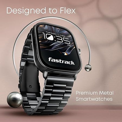 Fastrack Radiant FX2 2.04" AMOLED Smart Watch with BT Calling, Voice Assistant, Functional Crown, Metal Alloy Case, 100+ Sports Modes, SpO2, AOD ‚Äì Smartwatch for Men and Women