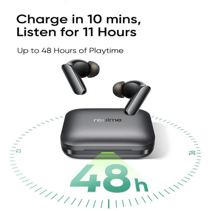 realme Buds Air 7 Pro with Ai Live Translation,11mm+6mm Dual-dac Driver,48 Hrs Playtime,53 dB ANC,LHDC,45Ms Low Latency,360¬∞ Spatial Audio,IP55 Dust & Water Resistant,BT 5.4