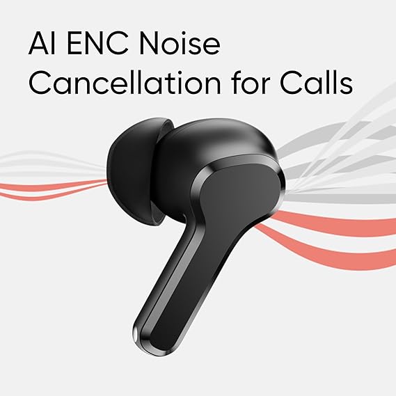 realme Earbuds T110 with Ai Enc for Calls, Upto 38 Hours of Playback and Fast Charging Bluetooth in Ear Headset