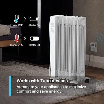 Tapo Smart Temperature & Humidity Sensor, Free Data Storage, Real-Time Notifications, Battery Included, Work With Alexa And Google Home, Hub Required Sold Separately, White (T310)