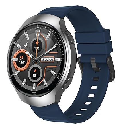 Fastrack VOX CirQ Smart Watch with AI Chat & AI Watchfaces, 1.38‚Äù TFT Display, Ripple Design, BT Calling, 24/7 Health Suite, SpO2, HRM, Sleep Tracking, IP68 Water Resistant