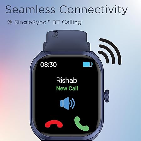 Fastrack Limitless FS2+ Smart Watch, 2.01" UltraVU Display, Functional Crown, SingleSync BT Calling, 110+ Sports Modes, 200+ Smartwatch Faces, Upto 7 Day Battery, AI Voice Assistant, 200 Watts