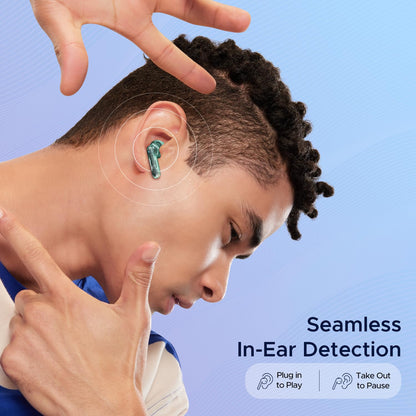 boAt Airdopes 191 ANC, 32dB ANC, Ambient Mode, 60HRS Battery, 4Mics ENx, in-Ear Detection, IWP Tech, Fast Charge, v5.3 Bluetooth Earbuds, TWS Ear Buds Wireless Earphones with mic