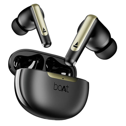 boAt Airdopes 141 Elite ANC (2025), ANC(~35dB), 4Mics ENx Tech, 42H Battery, Fast Charge,Stream Ad Free Music via App Support, IPX5, Bluetooth Earbuds, TWS Ear Buds Wireless Earphones with