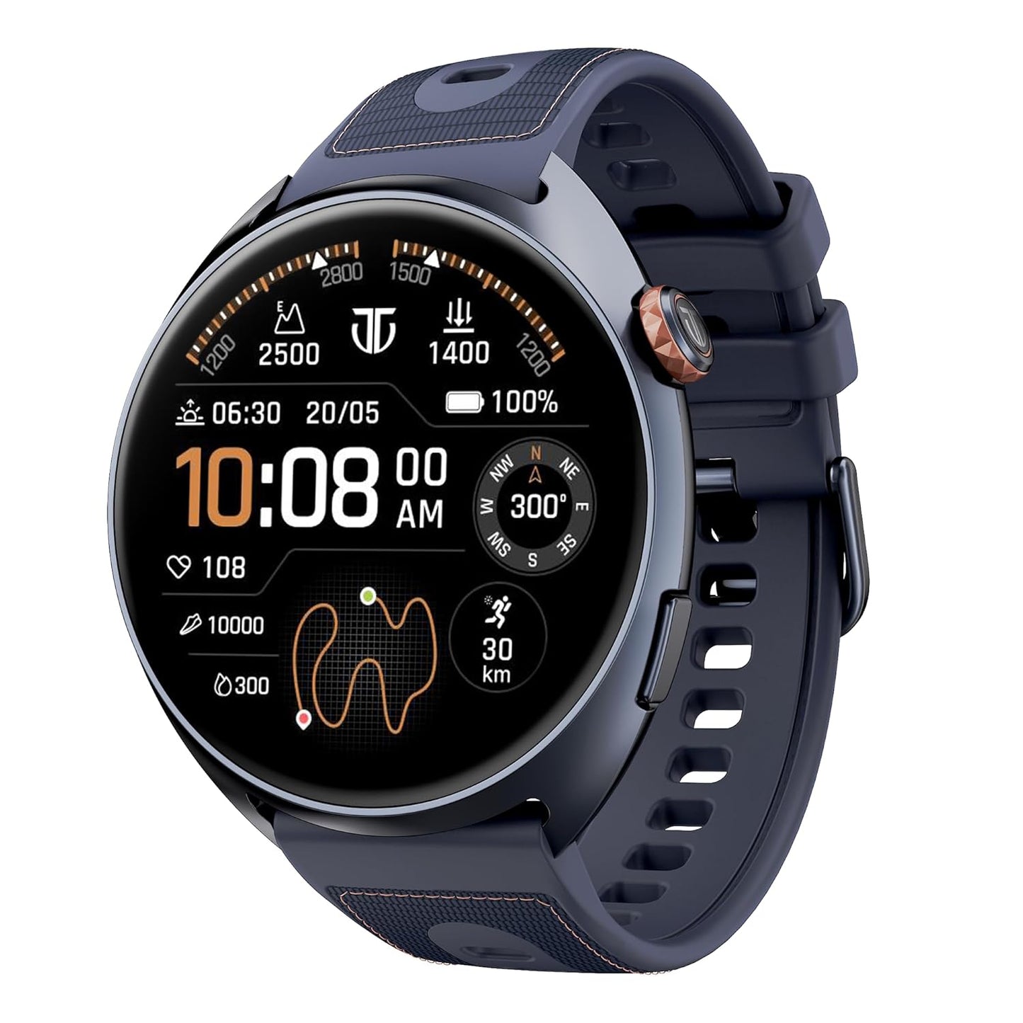 Titan Celestor 2.0 Smartwatch with 1.43" inch AMOLED Display, Dual Band GPS, ABC, Offline Maps, 5 ATM, Training Load & Readiness, Running Courses, Offline Music, TitanQ, Hybrid Strap?