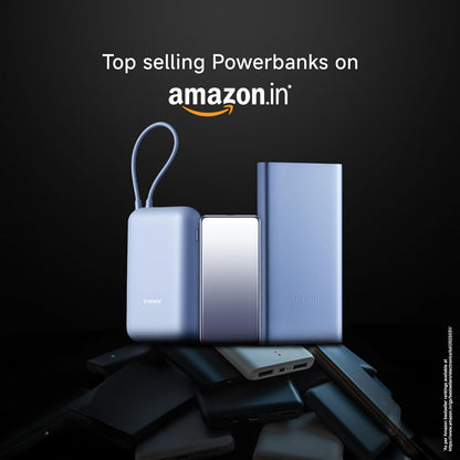 Xiaomi Pocket Power Bank 10000mAh 22.5W with Built-in Cable | Super Fast Charging PD |Smart 12 Layer Protection|Triple Output Ports|Supports Android,Apple, Tablets, Earbuds,Watch(MI Powerbank),