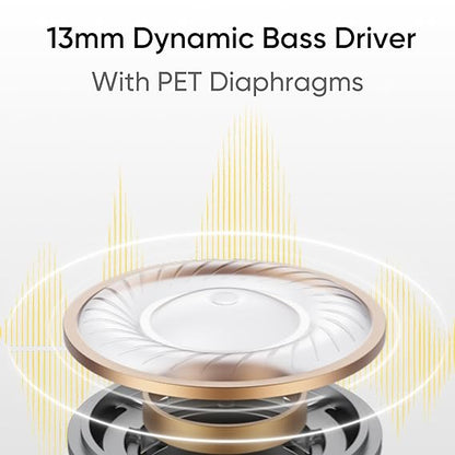 realme Buds T01 Truly Wireless in Ear Earbuds with AI ENC for Calls, 13mm Dynamic Driver, Upto 28Hrs Battery,88mm Latency,Bluetooth V5.4 & Google Fast Pair