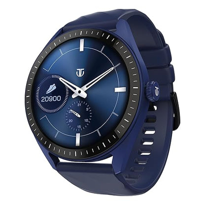 Titan Crest 2.0 Smart Watch for Man & Women, 1.43" AMOLED Display, Mesh Metal Strap, BT Calling, Tailored Activity Tracker, 100+ Sports Modes, Fast Charging, Smart Watch for Men Latest & Women