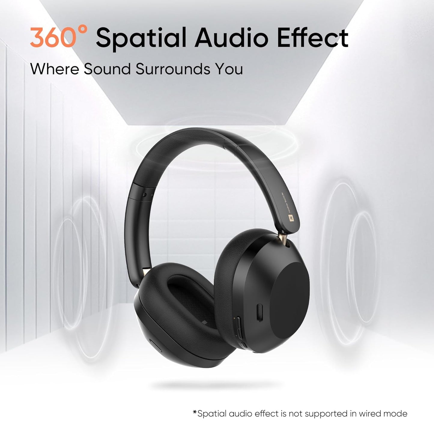 realme TechLife Studio H1 Over The Ear Over Ear Wireless Headphone with 70Hours Playtime 360¬∞ Spatial Audio, 40mm Drivers, 80ms Superlow Latency, 43 dB Adaptive