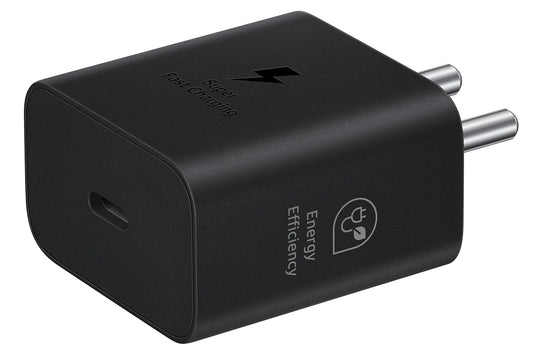 Samsung Original 25W USB Type-C Travel Adaptor Without Cable for Google Pixel, Xiaomi, Motorola, iPhone, Samsung Galaxy Tab S/A Series, Galaxy S10/M54/M55/A80/A90/S25/S24,