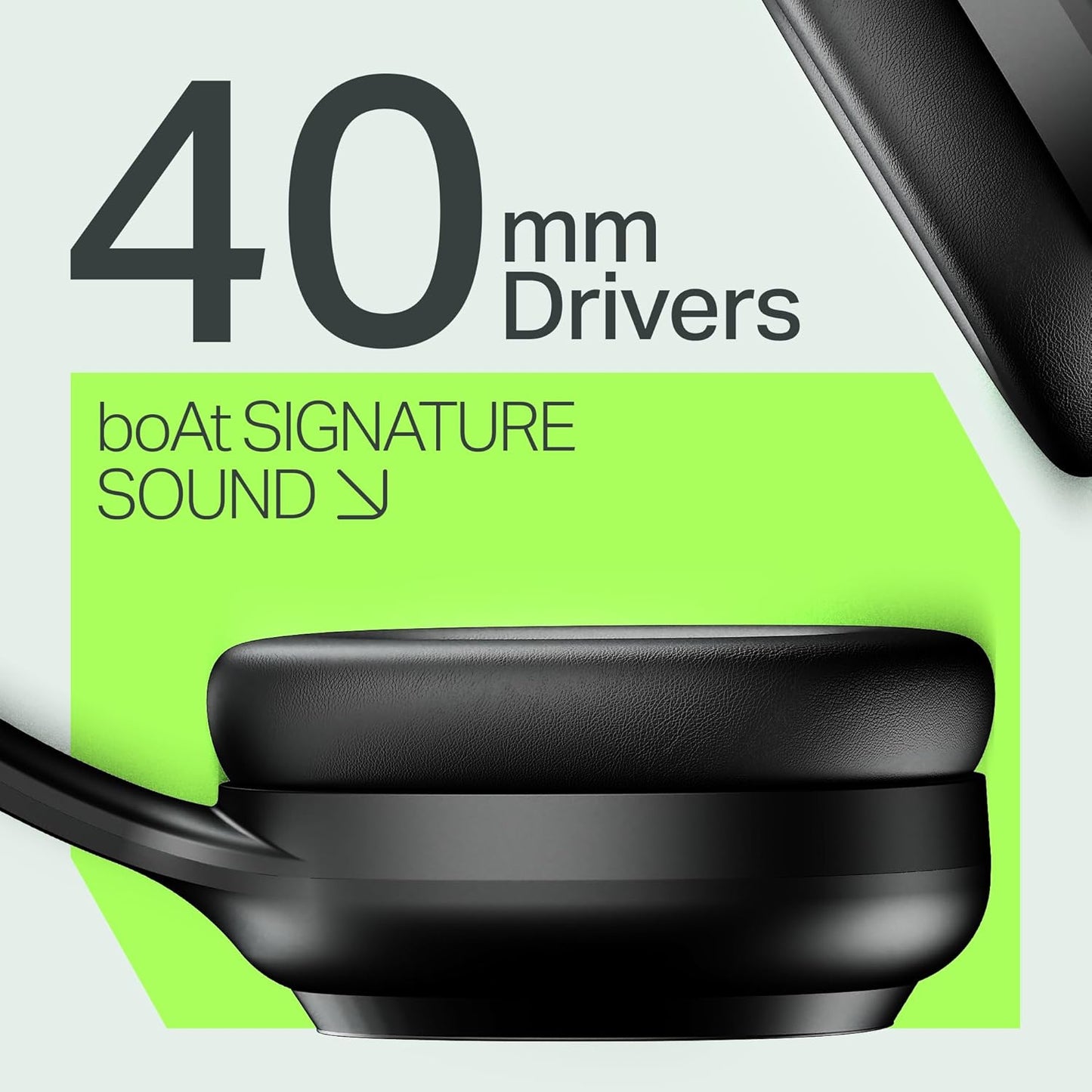 boAt 2025 Launch Rockerz 421, 40H Battery, Low Latency(40Ms), 40Mm Drivers, Enx Tech, Stream Ad Free Music via App Support, Bluetooth Headphones, Wireless Over Ear Headphone with Mic