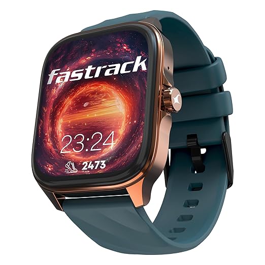 Fastrack Astor FS1 Pro Smart Watch, 1.97" AMOLED Display, Bluetooth Calling, 100+ Sports Modes, SpO2 & Heart Rate Monitoring, Women's Health, IP68, Up to 5 Days Battery, Functional Crown