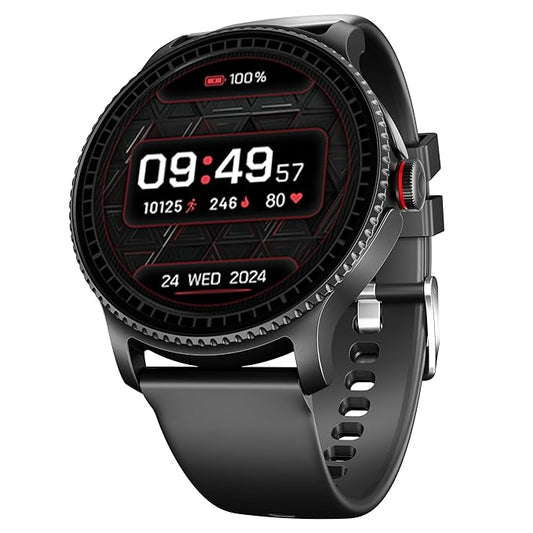 boAt Lunar Orb w/ 1.45" (3.6 cm) AMOLED Display, BT Calling, DIY Watch Face Studio, Coins, Crest App Health Ecosystem, Live Cricket & Football Scores, IP67, Smart Watch for Men & Women