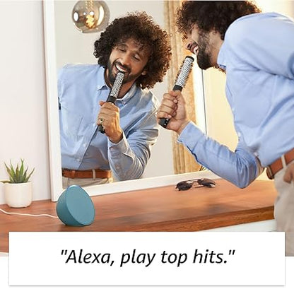 Amazon Echo Pop| Smart speaker with Alexa and Bluetooth| Full sound, balanced bass, crisp vocals
