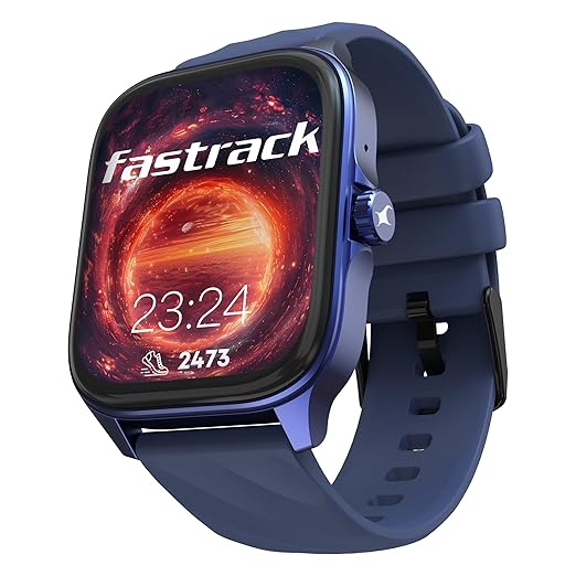 Fastrack Astor FS1 Pro Smart Watch, 1.97" AMOLED Display, Bluetooth Calling, 100+ Sports Modes, SpO2 & Heart Rate Monitoring, Women's Health, IP68, Up to 5 Days Battery, Functional Crown