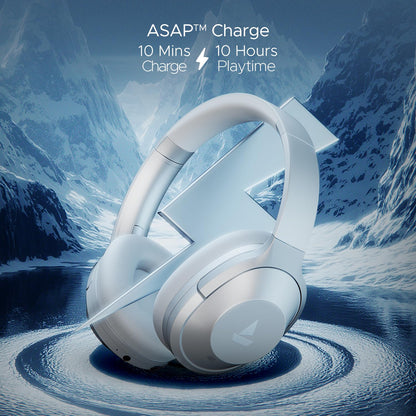 boAt Nirvana 751 ANC, 65Hrs Battery, Hybrid Active Noise Cancellation(~33dB), Fast Charge, Ambient Mode, Carry Pouch, Bluetooth Over Ear Headphones, Wireless Headphone with Mic