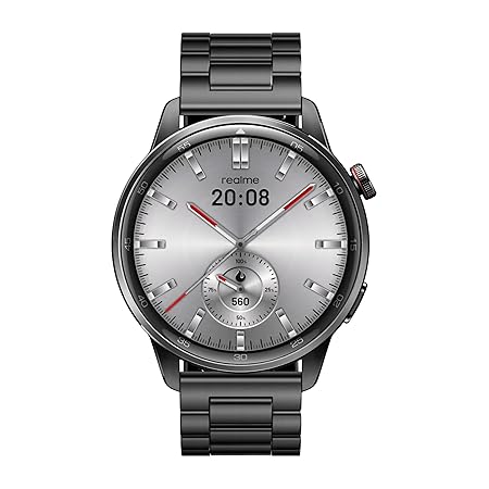 realme Watch S2, 1.43" AMOLED Display, Super AI Engine, Up to 20 Days Battery, IP68, AI Health Tracking, Blue Silicone Strap,