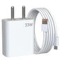 Xiaomi 33W Charger Type C Power Adapter with UltraFast PD Charging Block Enhanced Safety Protection Compact Travel Ready Universal Design for Smartphones Tablets Earbuds and USB-C Devices (White)