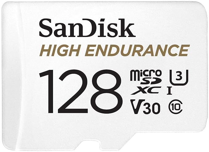 SanDisk High Endurance Video MicroSDXC Card with Adapter for Dash Cam and Home Monitoring Surveillance Systems - C10, U3, V30, 4K UHD, Micro SD Card - SDSQQNR-064G-GN6IA