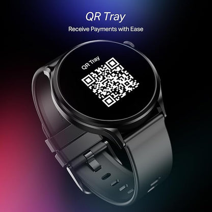 Boat Lunar Discovery Pro, 1.39" HD Display, Metal Body, QR Tray, Emergency SOS, Functional Crown, Multiple Sports Modes, HR,SpO2 & Sleep Tracking, Smart Watches for Men & Women