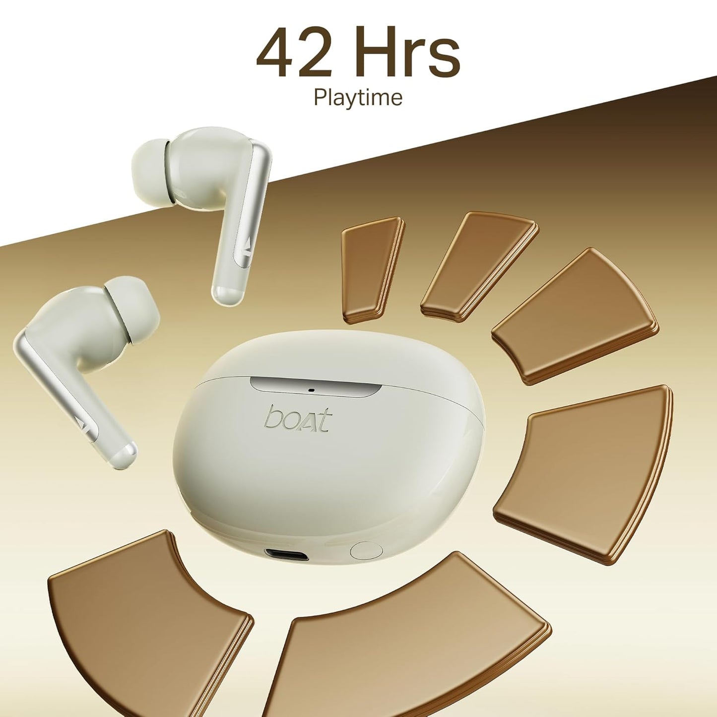 boAt Airdopes 141 Elite ANC (2025), ANC(~35dB), 4Mics ENx Tech, 42H Battery, Fast Charge,Stream Ad Free Music via App Support, IPX5, Bluetooth Earbuds, TWS Ear Buds Wireless Earphones with