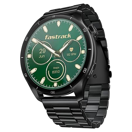 Fastrack Dezire FX1 PRO Fashion Smart Watch, 1.43" AMOLED, 466*466 Pixel Resolution, SingleSync BT Calling, AI Voice Assistant, 100+ Sports Modes & Smartwatch Faces, Upto 5 Day Battery, IP68